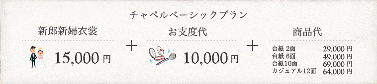 ウェディングの料金